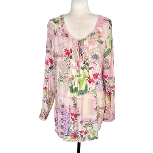 Riani pink floral blouse